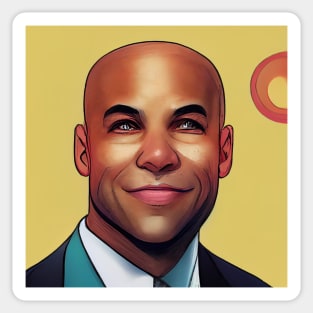 Cory A. Booker | Comics Style Sticker